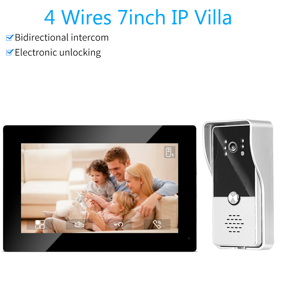 Smart Doorbell Wired - Sistem Interkom Video Berkabel Warna 7