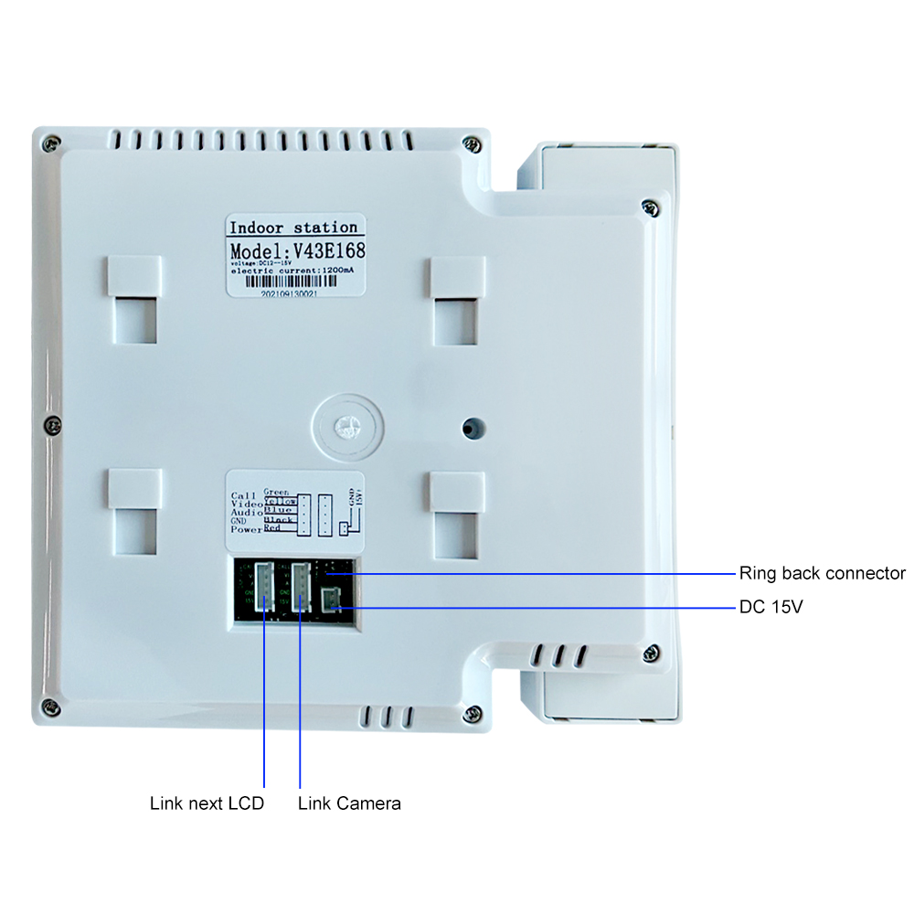 Sistem interkom Video LCD 4.3  - Smart Doorbell Wired ulasan dan harga