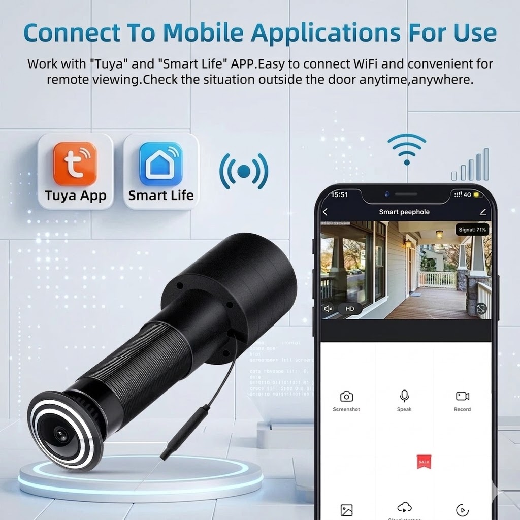 Kamera Lubang Pintu Pintar ZEM - Smart Doorbell Wired ulasan dan harga