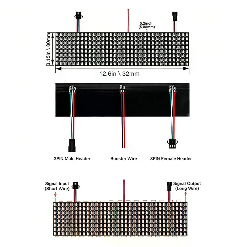 Panel Matriks Modul Pixel Pint - Rgb Led Matrix 8X8 ulasan dan harga