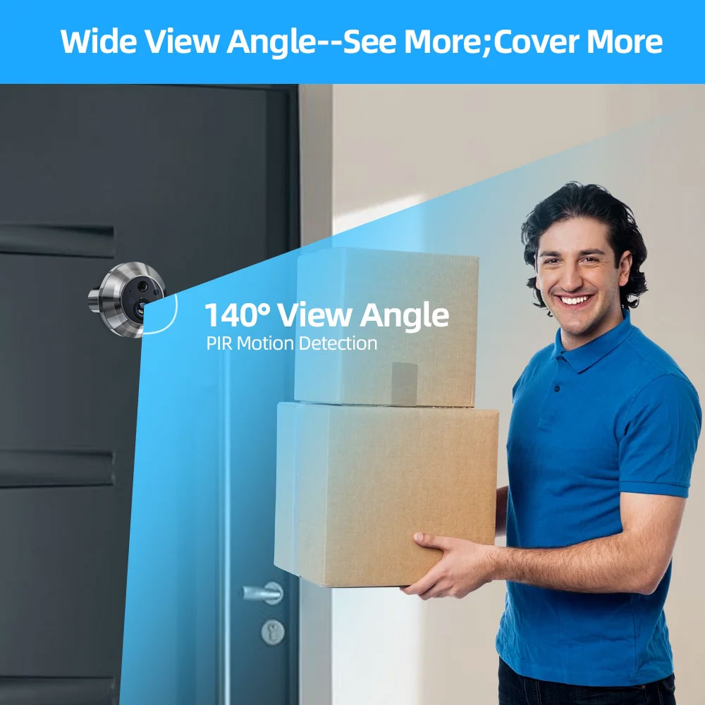 Tuya Smart 5MP 140° °   Sudut  - Smart Doorbell Wired ulasan dan harga