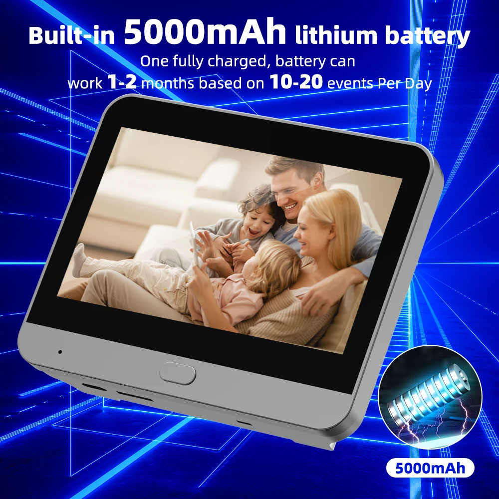Tuya Smart 5MP 140° °   Sudut  - Smart Doorbell Wired ulasan dan harga