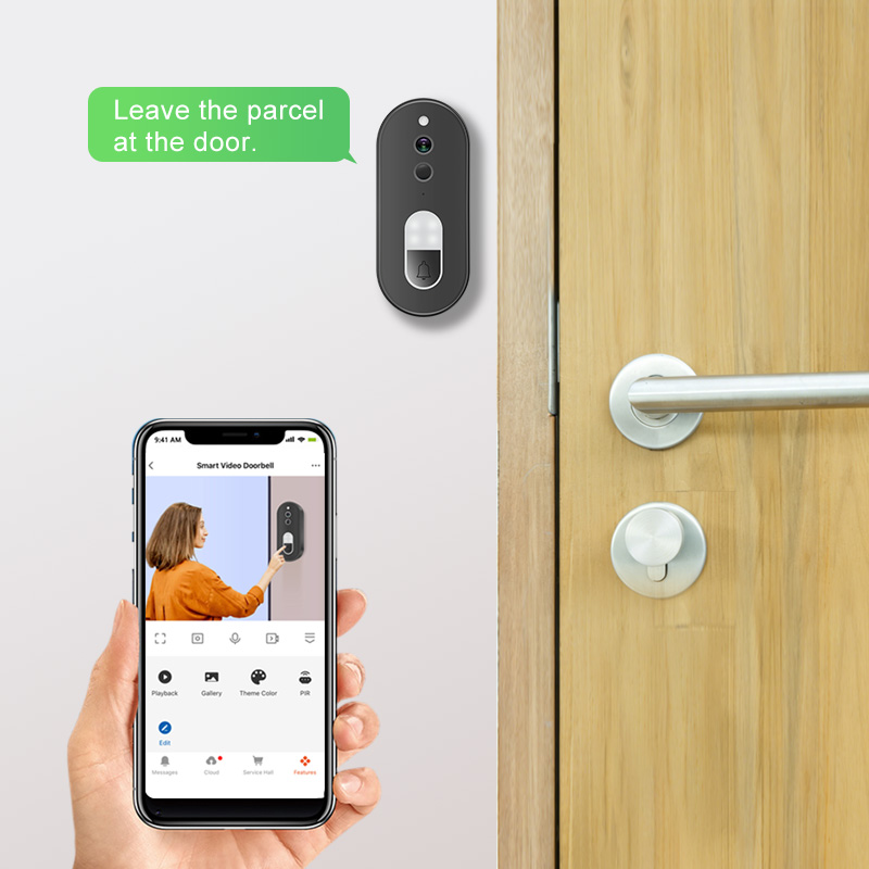 Bel Pintu Video WiFi Bekerja D - Smart Doorbell Wired ulasan dan harga