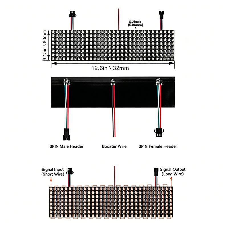 Modul Panel Matriks Piksel Pin - Rgb Led Matrix 8X8 ulasan dan harga