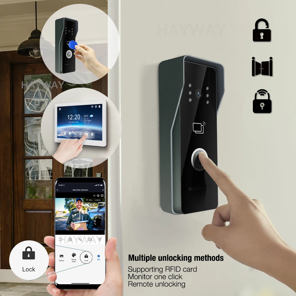 Hayway Tuya interkom Video 108 - Smart Doorbell Wired ulasan dan harga
