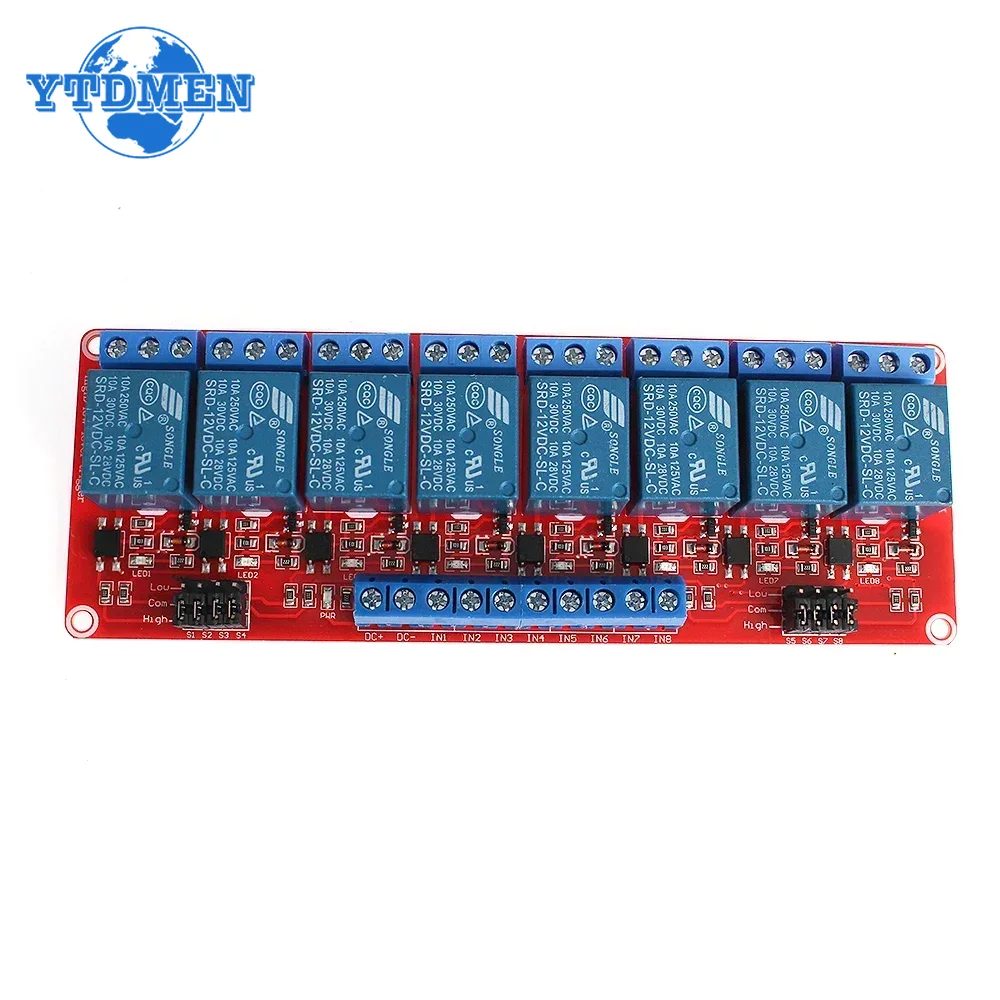1 Buah Modul Relai 5V 12V 24V  - Relay 8 Channel Board ulasan dan harga