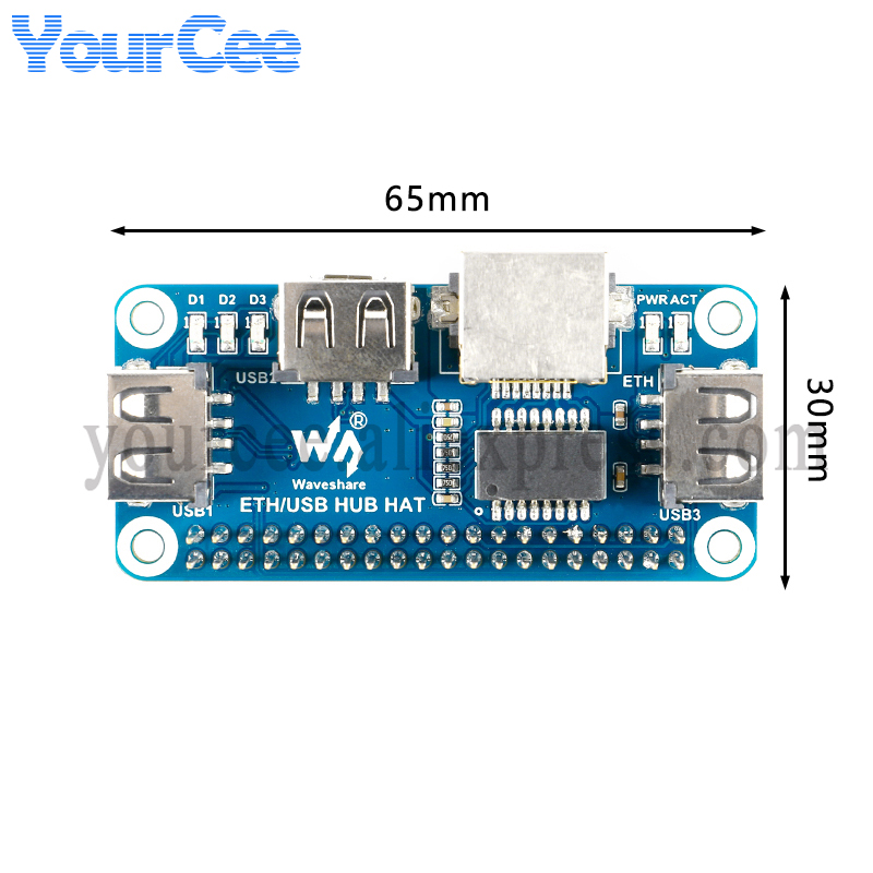 USB HUB HAT ke Ethernet RJ45 P - Pi Zero W Board ulasan dan harga