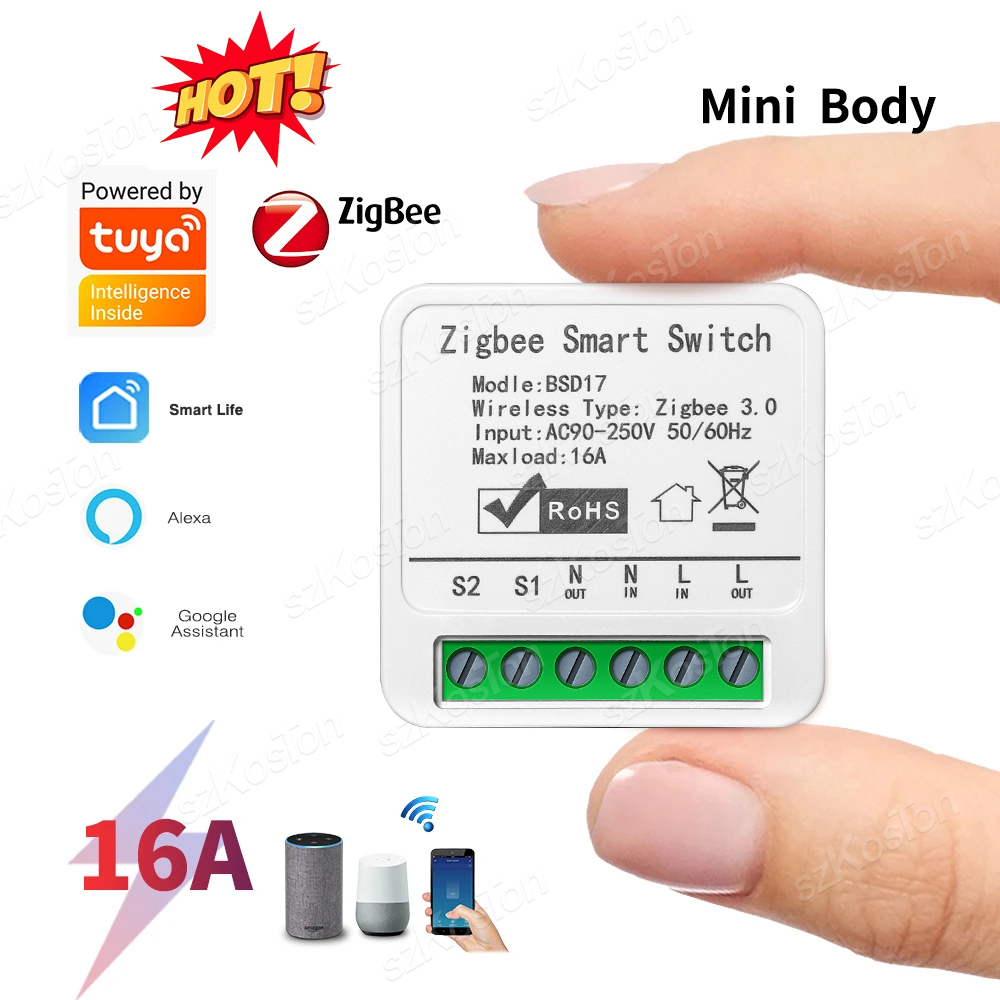 16A Tuya ZigBee Modul Sakelar  - Diy Home Automation Hub ulasan dan harga